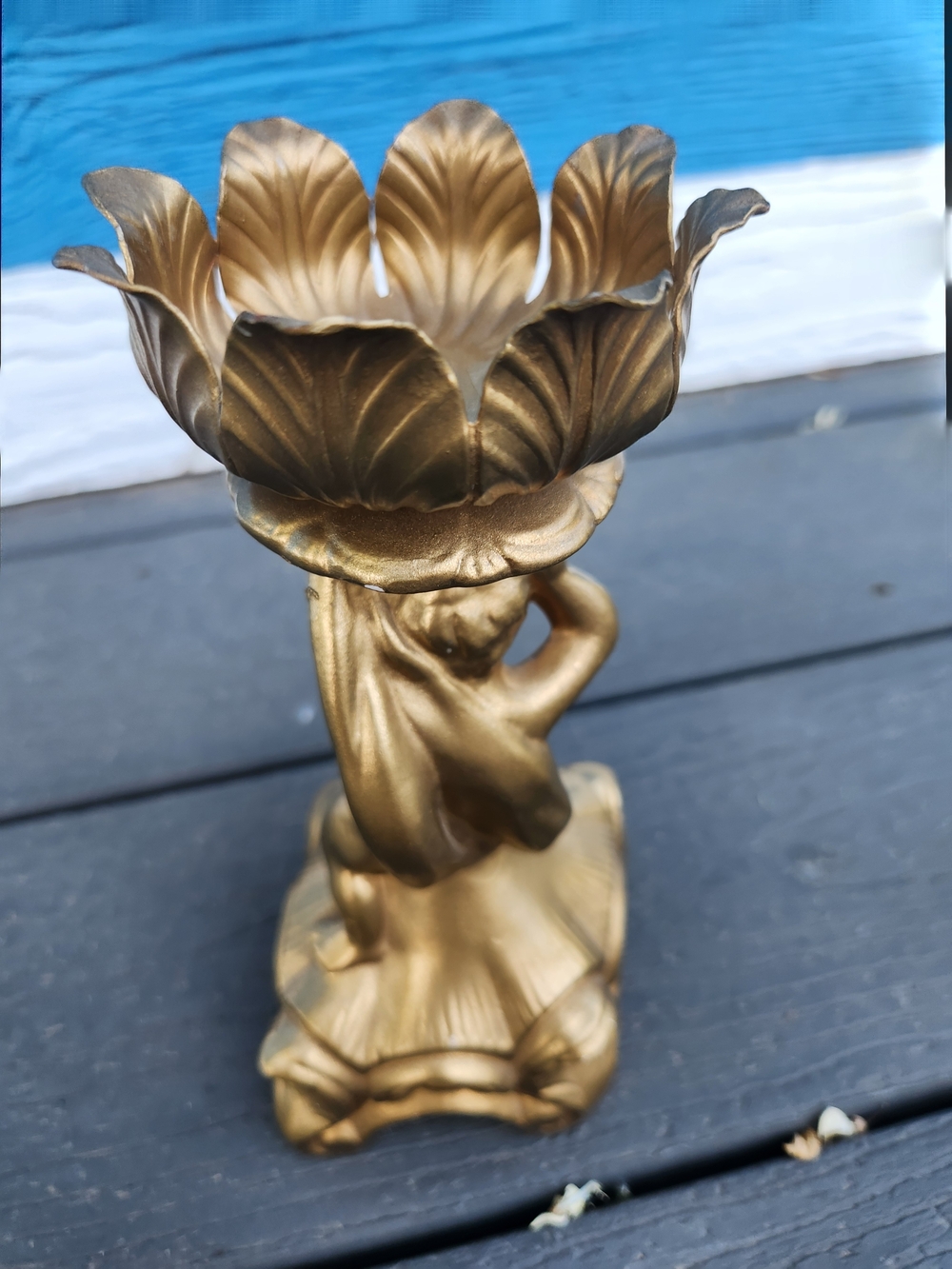 Gold Cherub Candle Holder - Picture 3 of 8